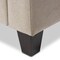 Baxton Studio Arcadia Beige Upholstered Button-Tufted Living Room 3-Seater Sofa 130-7095 - alternate 6